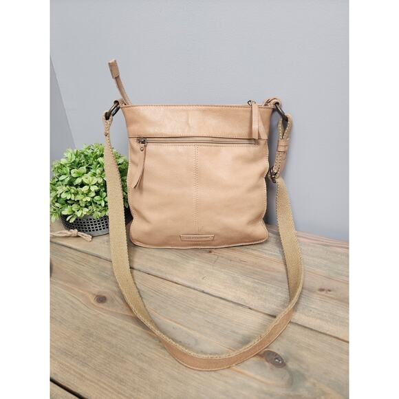 Lucky Brand Tan Leather Crossbody Purse - Picture 2 of 12